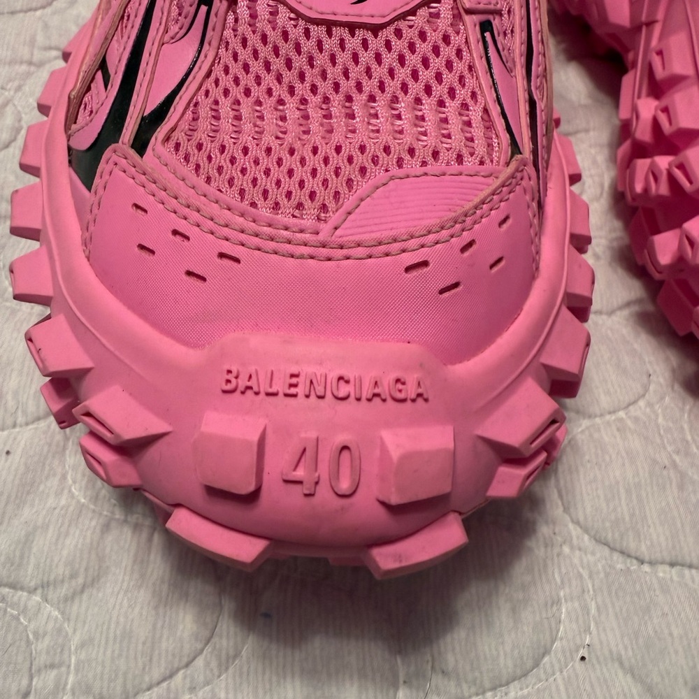 Balenciaga Bouncer Sneakers Women’s Size 10 Chunky Sole Pink Stunning - Picture 8 of 14